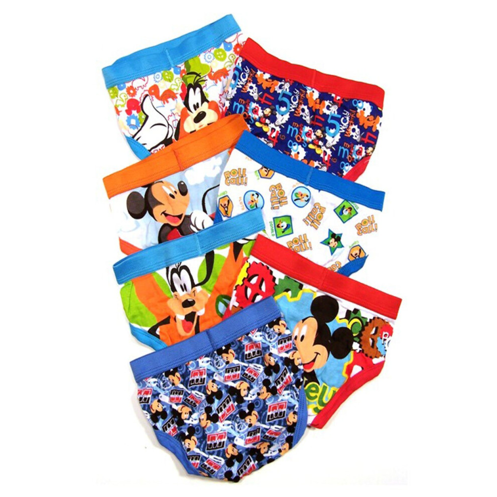 Disney boys 7-pack Briefs UNDERWEAR  Assorted  4T US