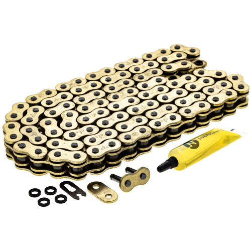 NICHE Gold 520 X-Ring Chain 100 Links with Connecting Master Link