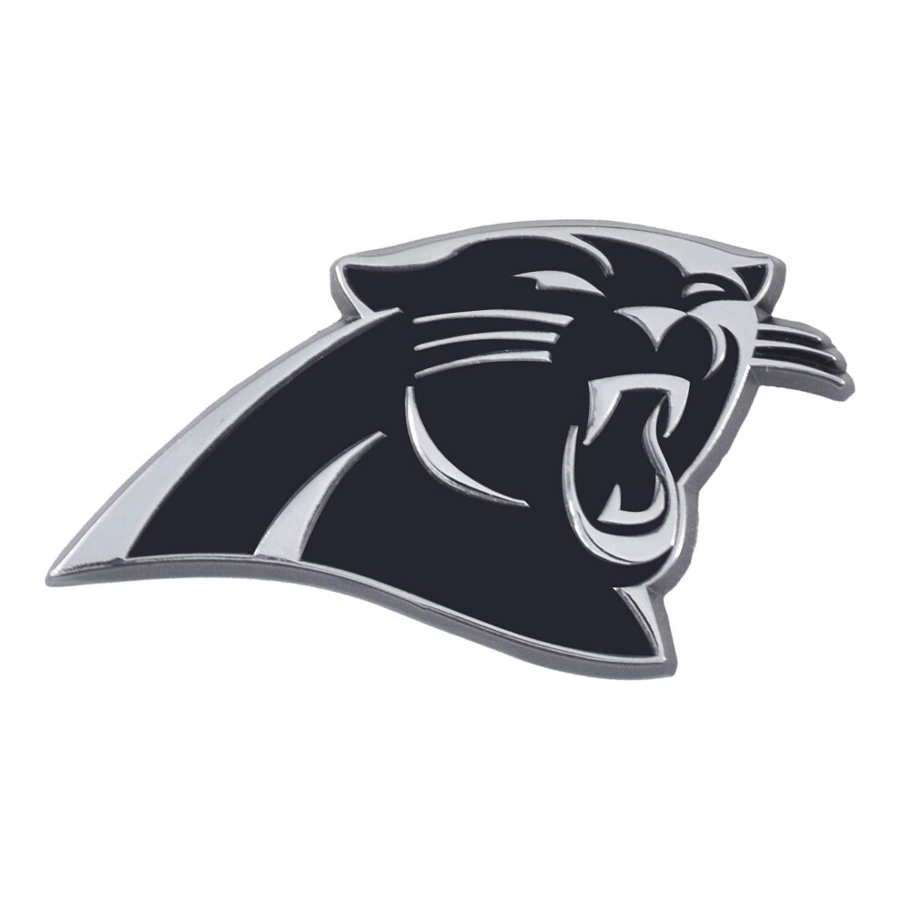 Team Promark Nfl Carolina Panthers Premium Metal Auto Emblem Chrome 3"""" 681620500332