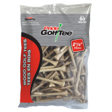 PRIDE GOLF TEE unisex volwassene 50 Count Bag Golf Tees Natural 2.125 US
