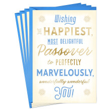 Hallmark Tree of Life Pack of Funny Passover Cards A Little Schmaltz (4 Cards with Envelopes)