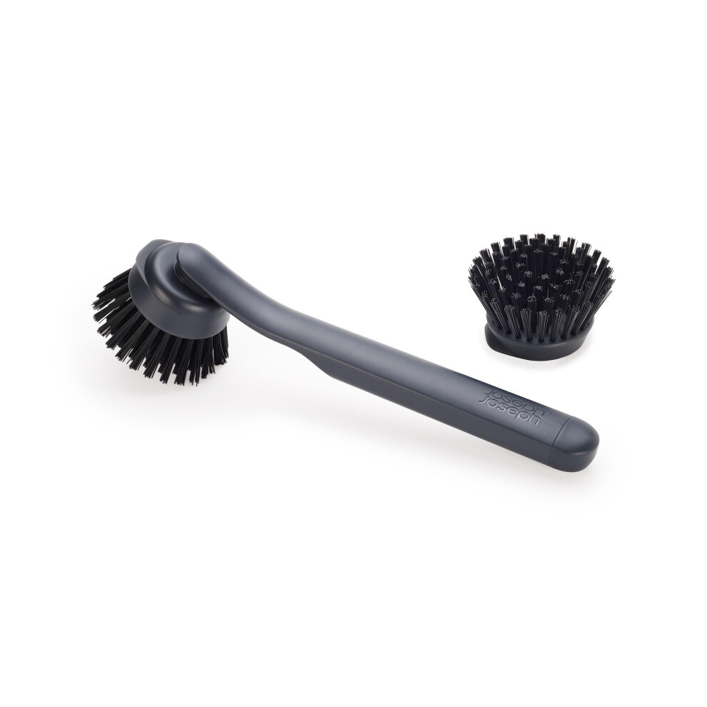 Joseph Joseph SinkTech Dish Brush with Replacement Head  Durable Bristles  Easy to Replace