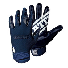 Battle Sports Triple Threat Bride modtager Fodboldhandsker Ultra Stick Voksne & Youth Gloves - Voksen X -Large Navy