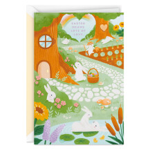 Hallmark Signature Paaskaart voor kinderen (Lift the Flap Easter Egg Hunt)