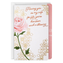 Hallmark Religious 50 -?rs jubil?umskort til kone (velsignelse)