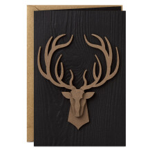 Hallmark Signature Father's Day -kort eller f?dselsdagskort til m?nd (hjortehoved)