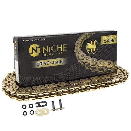 NICHE Gold 520 X-Ring Chain 76 Links With Connecting Master Link 2