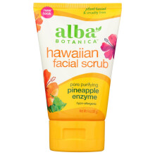 Alba Botanica Alba botanica purificador de poros com enzima de abacaxi esfoliante facial havaiano tubos de 4 onas por alba botanica [beleza]