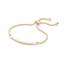 Bracciale a catena di collegamenti regolabili Kendra Scott Ott per donne gioielli di moda 14K.