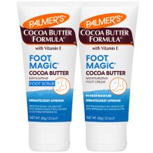 Palmer's Cocoa Butter Formula Voetmagie Set, Exfoliërende Voet Scrub en Vochtinbrengende Crème (2 x 2.1 oz Tubes)