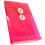 JAM PAPER Plastic Envelopes with Button & String Tie Closure - 4 1/4 x 6 1/4 - Pink - 12/Pack 2