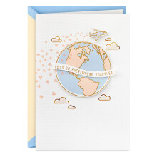 Hallmark Signature Jubil?umskort Love Card Romantic Birthday Card til mand kone k?reste (rejse)