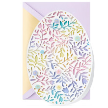 Hallmark handtekening paaskaart (aquarel paasei)
