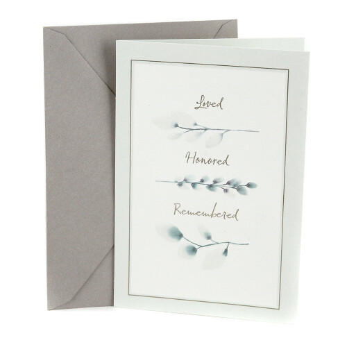 Hallmark Condoleancekaart (Geliefd, Eervol, Herinnerd)