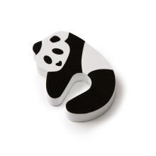 Mommys Helper Panda Door Pinch Guard Black/White