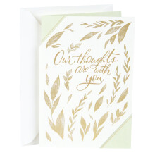 Hallmark sympati lykønskningskort (vores hjerter er med dig)
