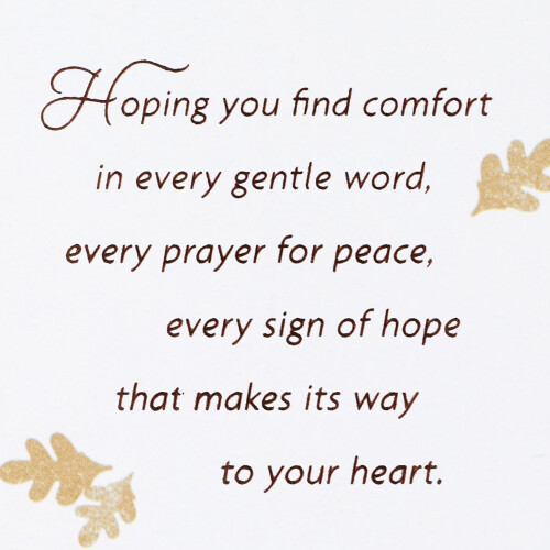 Hallmark Sympathy Card Tree (Every Prayer for Peace) 2