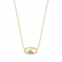 Kendra Scott Elisa Collana a ciondolo per donne gioielli di moda 14K in vetro dicroico in oro