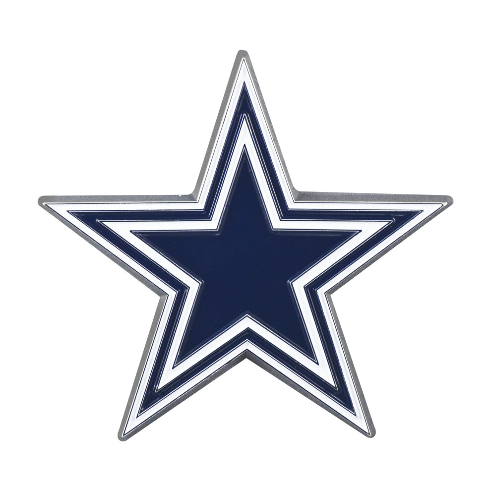Fanmats 22551 Dallas Cowboys 3D Color Metal Emblem Diecut Team Logo Auto Emblem 842281125511