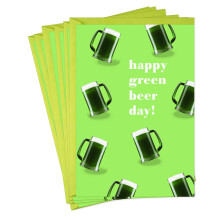 Hallmark Shoebox Pack of Funny St. Patricks Day Cards Green Beer (6 kort og konvolutter)