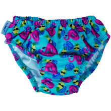 FINIS Swimming Diaper - Reusable Swim Diaper for Infants & Toddlers - Baby Swimming Essentials - UPF 50+ - Elastic Fit - Flamingo XXL