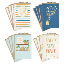 Sortimento de cartes de felicitaes de inaugurao da Hallmark (16 cartes e envelopes)