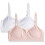 Hanes Κορίτσια' Big Seamless Foam Bra (Συσκευασία 2), Ροζ/Λευκό, Μεσαίο 1