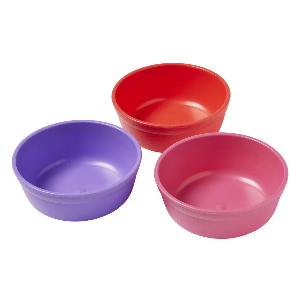Elr-18100-Be My First Meal Pal Snack Bowls - Bpa-Free Dishwasher Safe Stackable Bowls For Baby Toddler And Child Feeding - 3-Pack Berry Ecr4kids