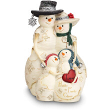 Pavilion Gift Company BirchHeart 5 hvelyk magas hember, csald olvas Szerelem egy csaldot tart kzel fehr
