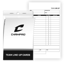 Champro Set mit 25 Aufstellungskarten, wei   , 4,25""""B x 7,5""""L