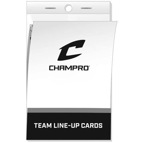 Champro Set van 25 Line-up Kaarten, Wit, 4.25"B x 7.5"L 1