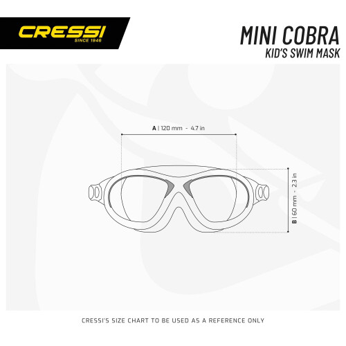 Cressi Cressi Mini Cobra  Clear/Blue Small 2