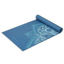 Gaiam Yoga Matte Premium Print Extra Dick Rutschfest für Yoga, Pilates & Workouts, Indigo Point, 6mm