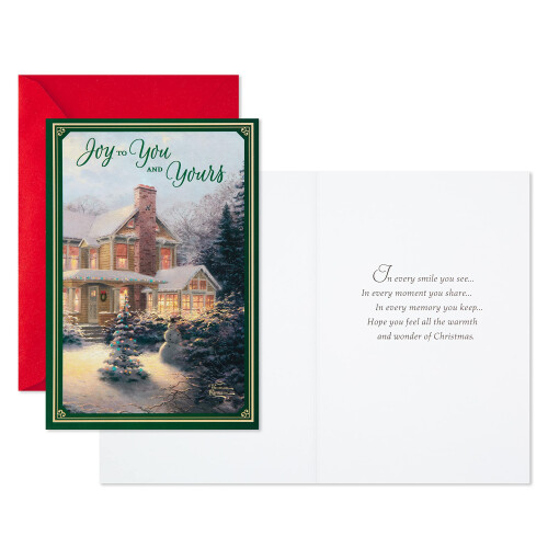 Hallmark Thomas Kinkade Weihnachtskartenpaket    Schneehaus    (6 Weihnachtskarten mit Umschl   gen) 1