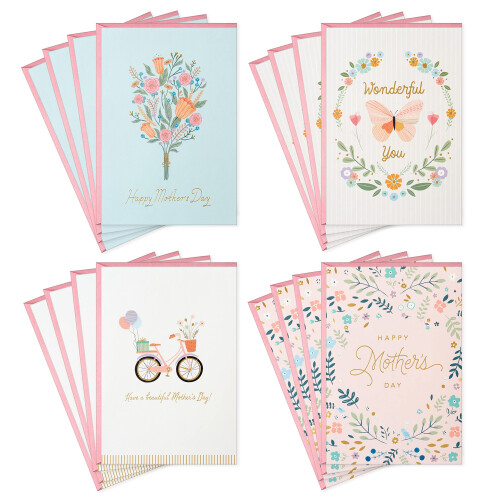 Hallmark Muttertagskarten-Sortiment Blumen (16 Karten mit Umschl   gen)