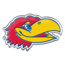 Fanmats 60636 Kansas Jayhawks Heavy Duty Aluminium Pr?get farve Emblem Auto Emblem Decal - Alternativ