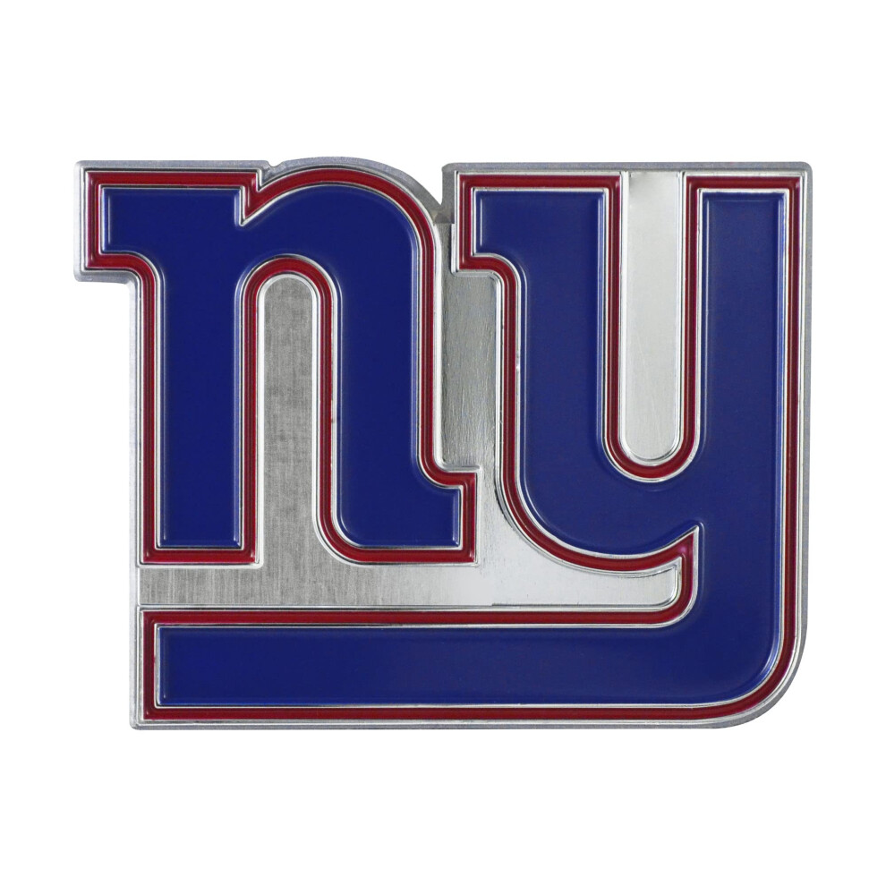 Fanmats 22590 New York Giants 3D Color Metal Emblem Diecut Team Logo Auto Emblem 842281125900