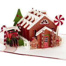 Hallmark Signature Paper Wonder Pop Up Julkort (pepparkaka)