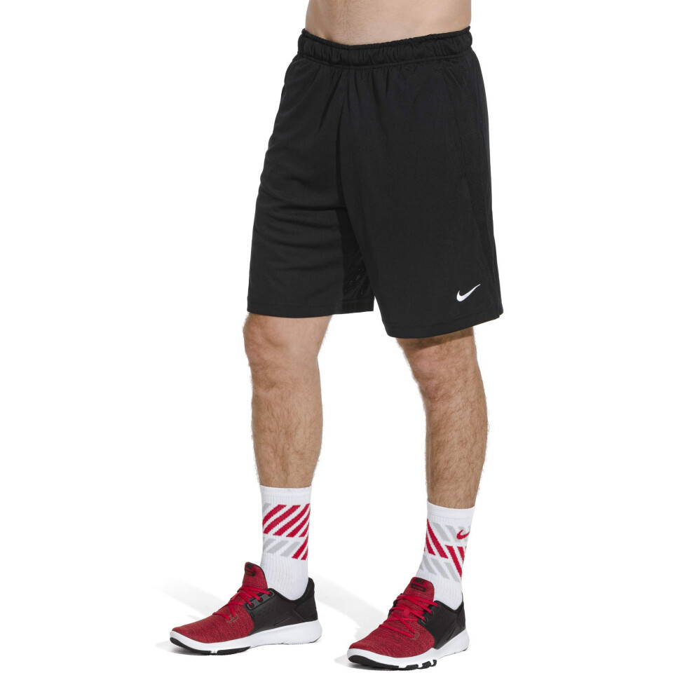 Nike Men's Dry Training Shorts  Black/Black/White  Medium