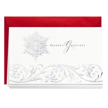 Hallmark Boxed feriekort (s?sonens hilsener Snowflake 40 feriekort med konvolutter)
