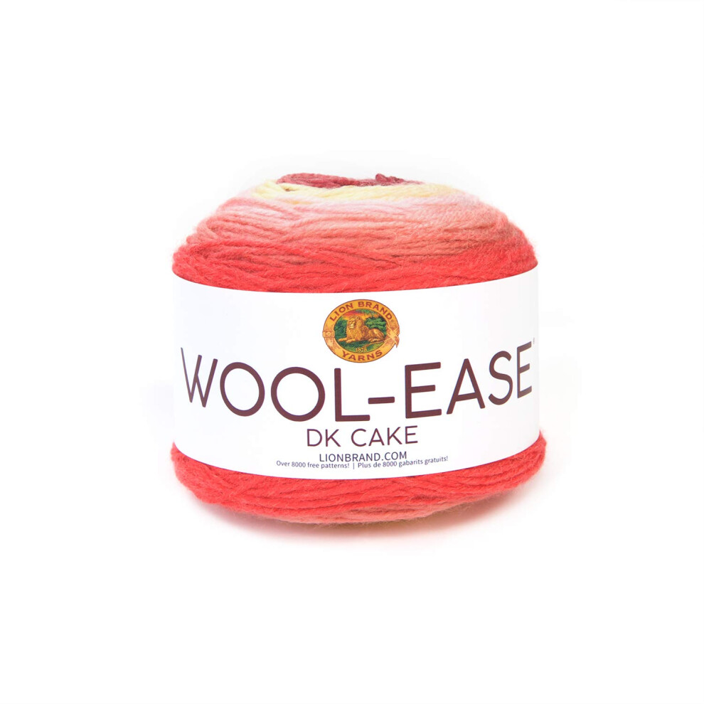 Lion Brand Yarn 622-604 Wool-Ease DK Cakes Yarn  One Size  Meadow