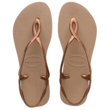 Havaianas Women's Luna Rose Gold 5.5-6.5 Narrow