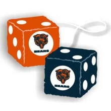 Chicago Bears NFL 3"""" Car Fuzzy Dice