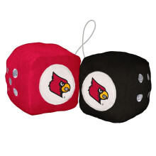 Zespl pilkarski NCAA Louisville Cardinals Fuzzy Dice Red