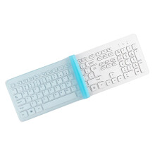 Clavier de clavier universel Skin pour les claviers de bureau d'ordinateur PC de taille standard (17,52 """" x 5,51 """") Clear impermable anti-dust