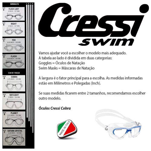 Cressi Maschera da nuoto Cressi Cobra (blu) 2