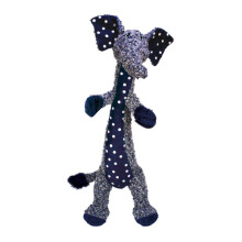 KONG Shakers Luvs Elefante - Corpo Longo para Buscar e Puxar - Azul (Grande)