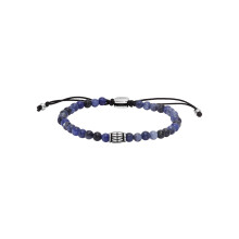 Fossil heren kralen sodaliet armband kleur: blauw (model: JF04414040)