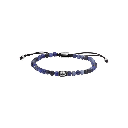 Fossil Fossil Herren-Perlenarmband aus Sodalith, Farbe: Blau (Modell: JF04414040)