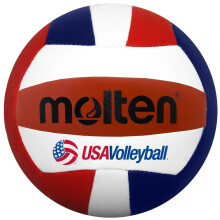 Molten mini volleyball (r?d/hvid/bl? 5-tommer diameter)